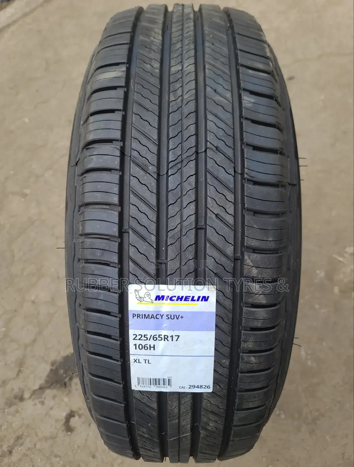 225 /65 R17 Michelin Tyres 99v Primacy 5