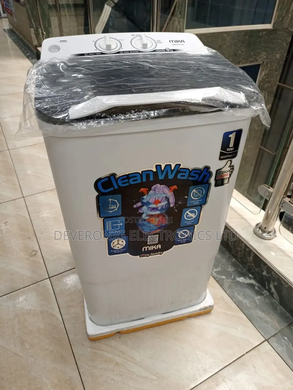 Mika Washing Machine Single Tub 6kgs
