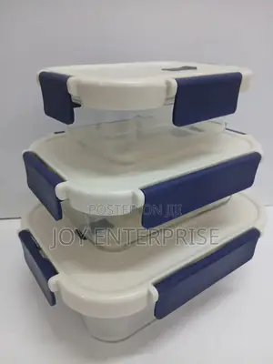 3pcs Glass Food Flask
