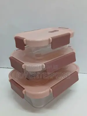 3pcs Glass Food Flask