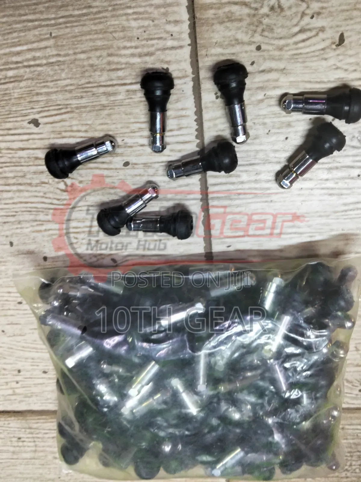 Tubeless Nozzle Black Chrome (10 PCS )