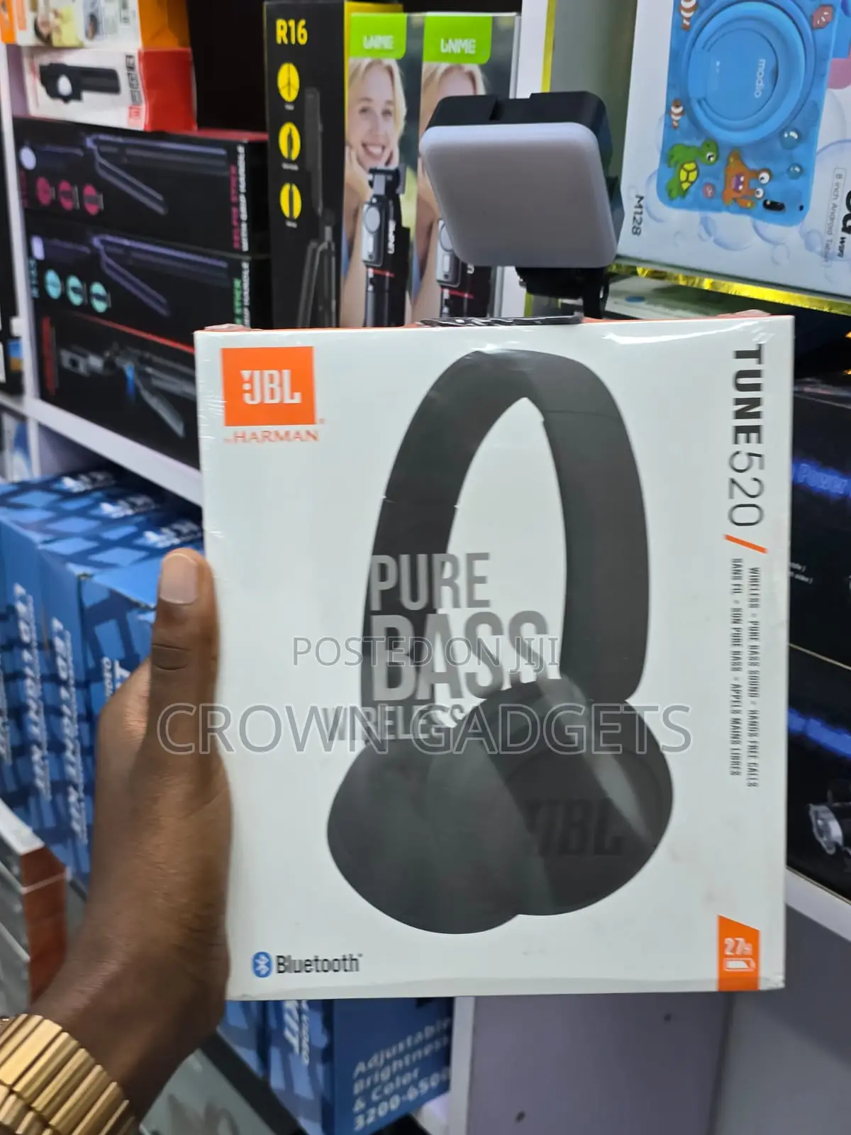 Jbl Tune 520bt Pure Bass Wireless Headphones Black Edition