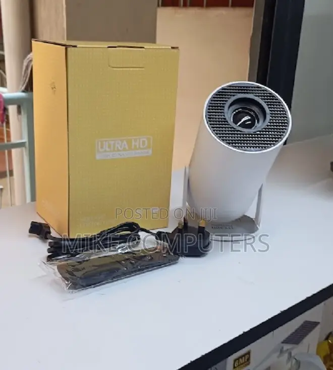 Hy300 Pro Ultra Portable Home Theater Projector With Built-in Speaker