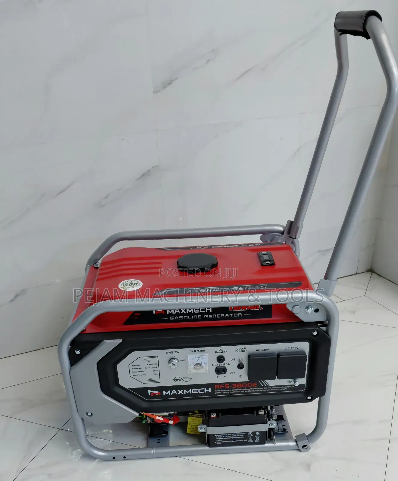 Maxmech RFS 3800 3kva Key Start Petrol Portable Generator
