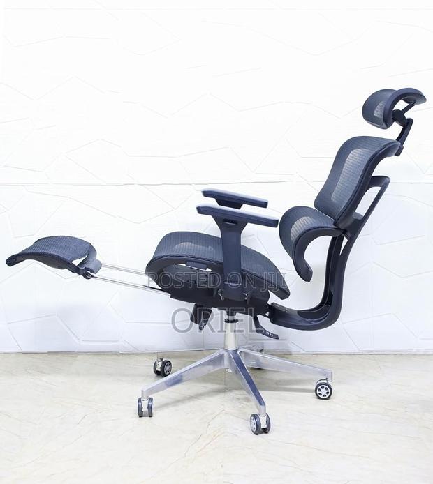 Office Chair : Black Orthopedic High-Back Mesh Chair - thumbnail 6