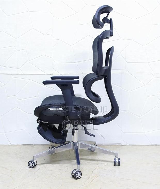 Office Chair : Black Orthopedic High-Back Mesh Chair - thumbnail 9