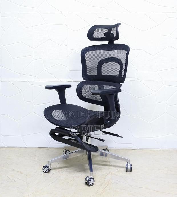 Office Chair : Black Orthopedic High-Back Mesh Chair - thumbnail 10