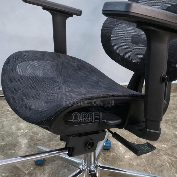 Office Chair : Black Orthopedic High-Back Mesh Chair - thumbnail 14