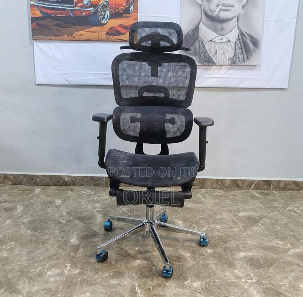 Office Chair : Black Orthopedic High-Back Mesh Chair - thumbnail 15
