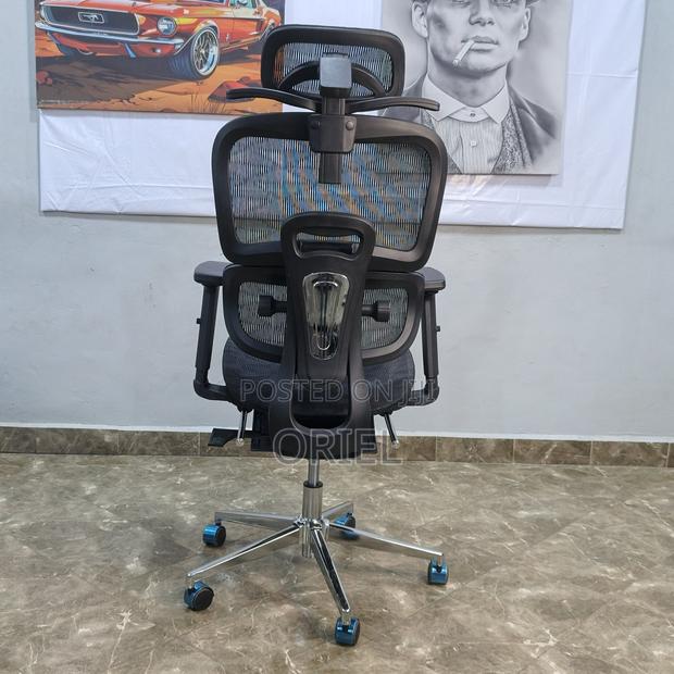 Office Chair : Black Orthopedic High-Back Mesh Chair - thumbnail 16