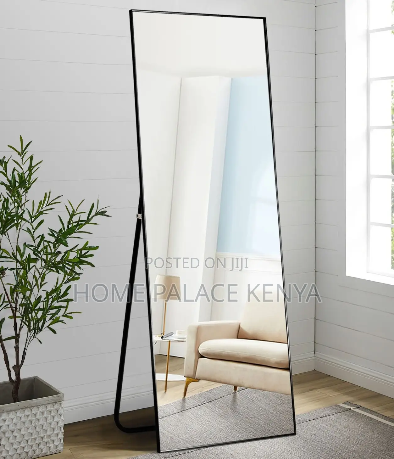 Bedroom Mirror: Full Length Floor Mirror With Aluminum Frame