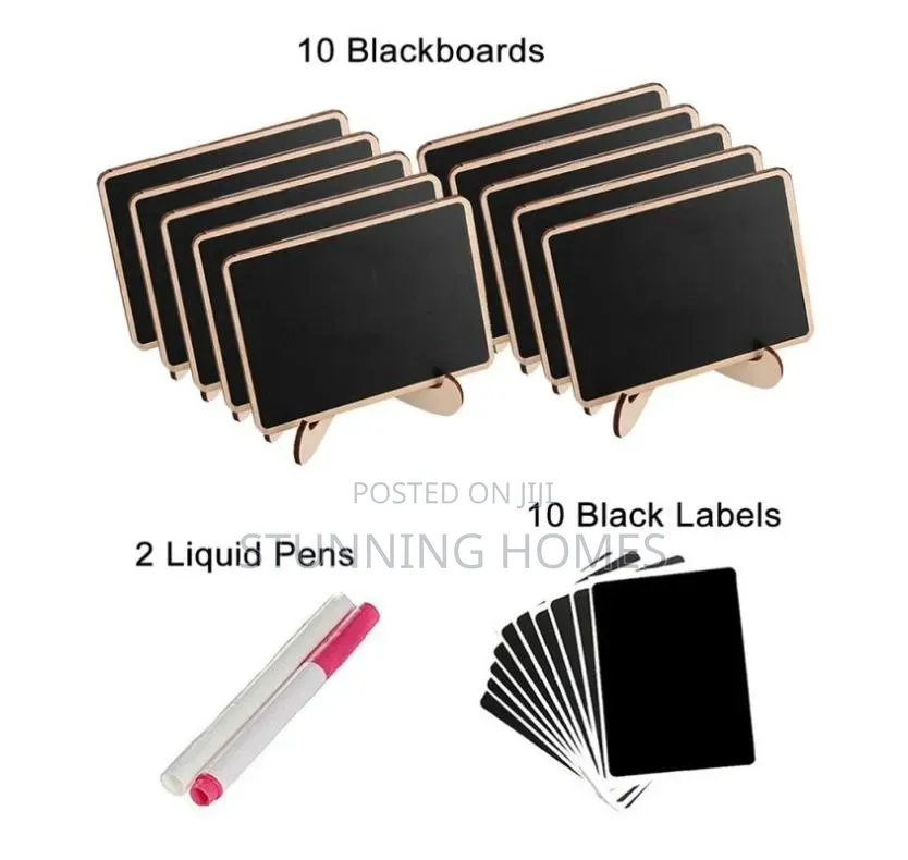 10pcs Mini Chalkboards With a Pen