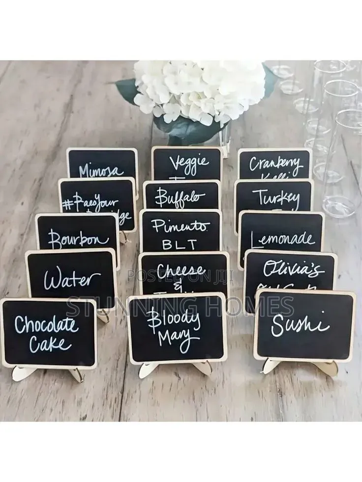 10pcs Mini Chalkboards With a Pen