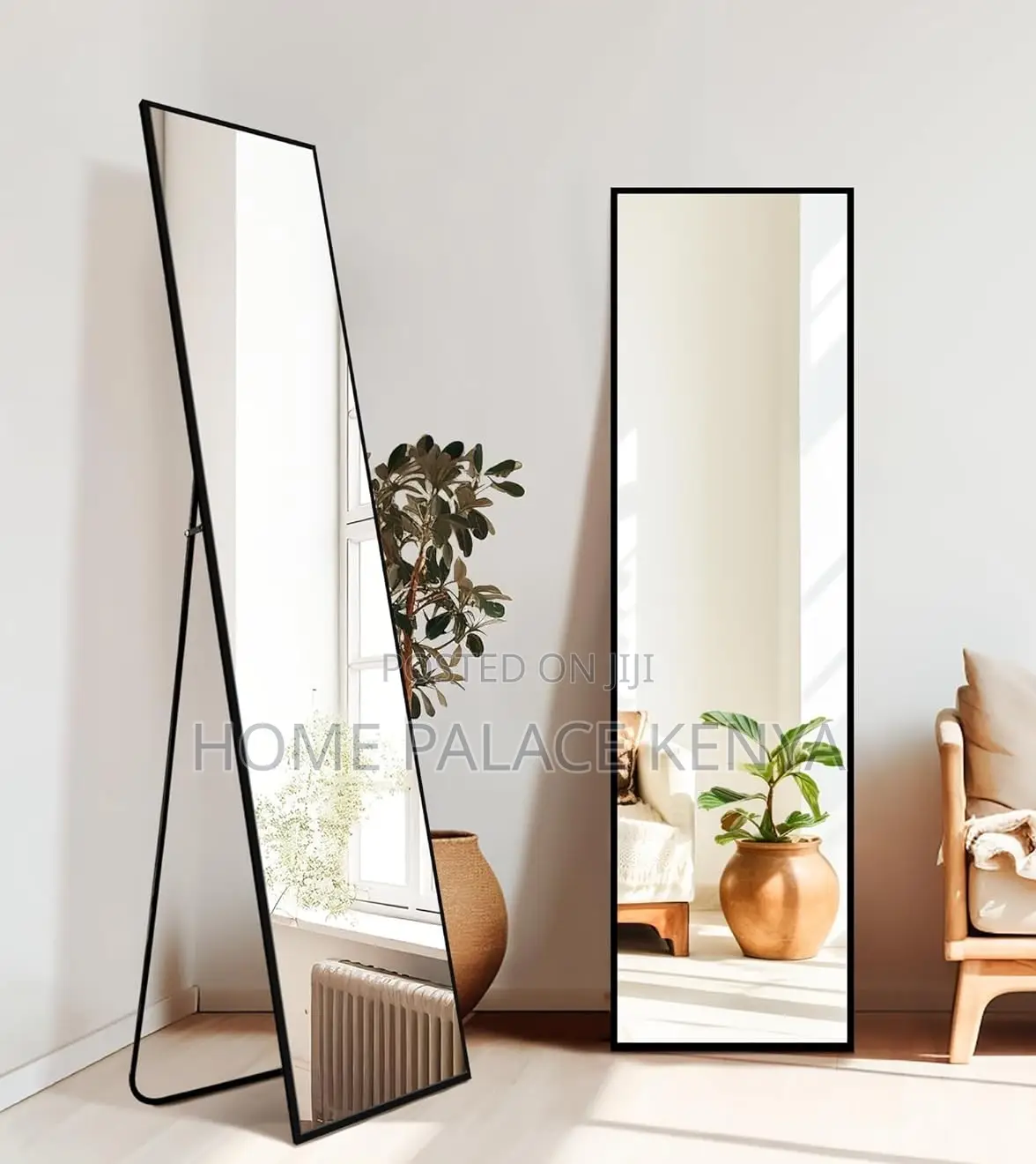 Bedroom Mirror: Full Length Floor Mirror With Aluminum Frame