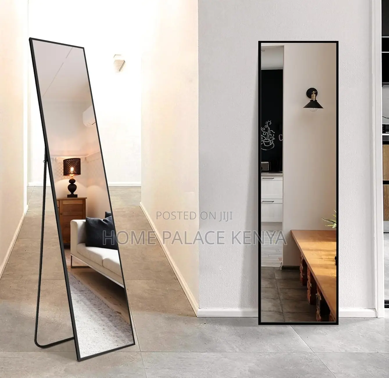Bedroom Mirror: Full Length Floor Mirror With Aluminum Frame