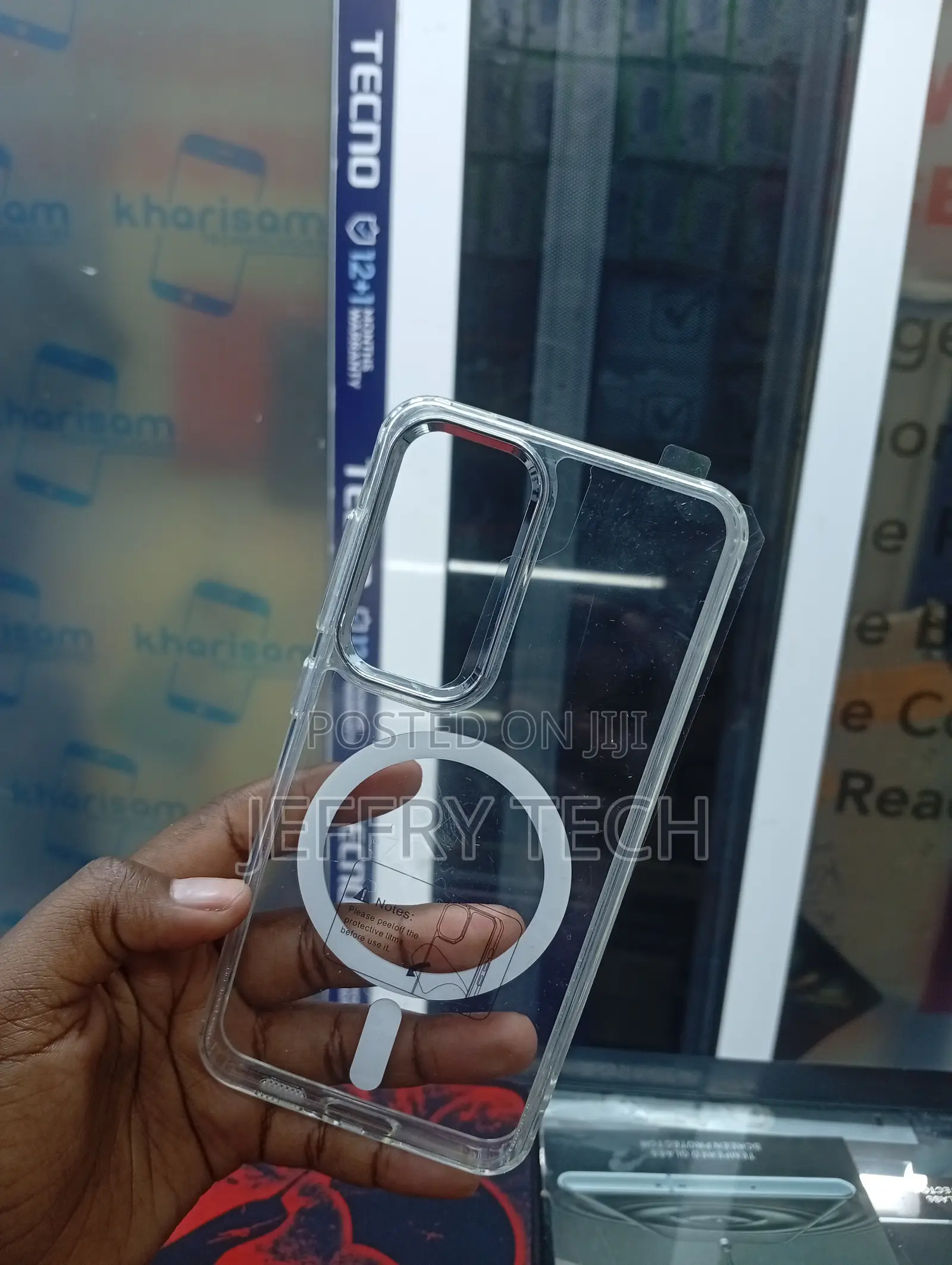 Transparent Magsafe-Compatible Smartphone Protective Case-Tecno