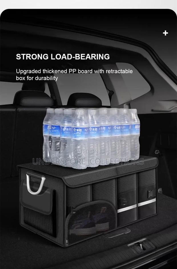 Car Trunk Foldable Storage Box With Shoe Compartment - thumbnail 3