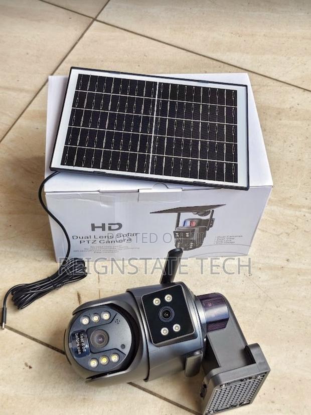 4mp Dual Lens Ubox Outdoor Wifi Smart Camera With Solar Panel