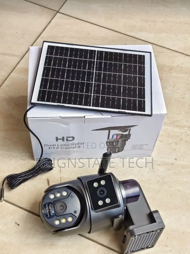 4mp Dual Lens Ubox Outdoor Wifi Smart Camera With Solar Panel