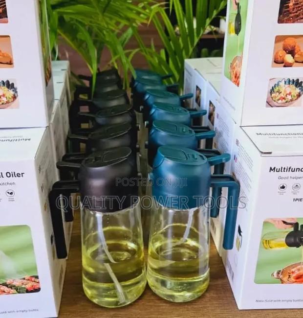 Multifunctional Spray Oil Jar – Refillable Kitchen Oil Sprayer Bottle