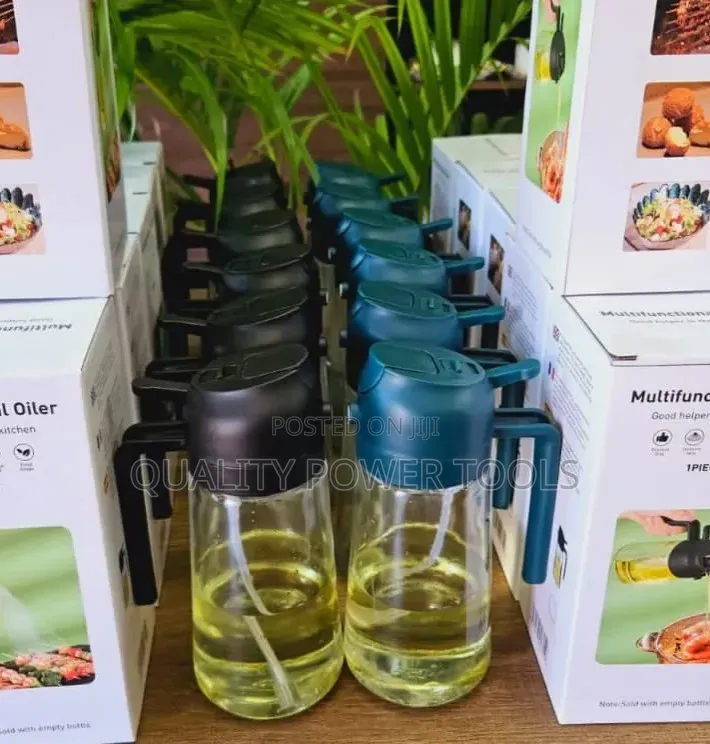 Multifunctional Spray Oil Jar – Refillable Kitchen Oil Sprayer Bottle