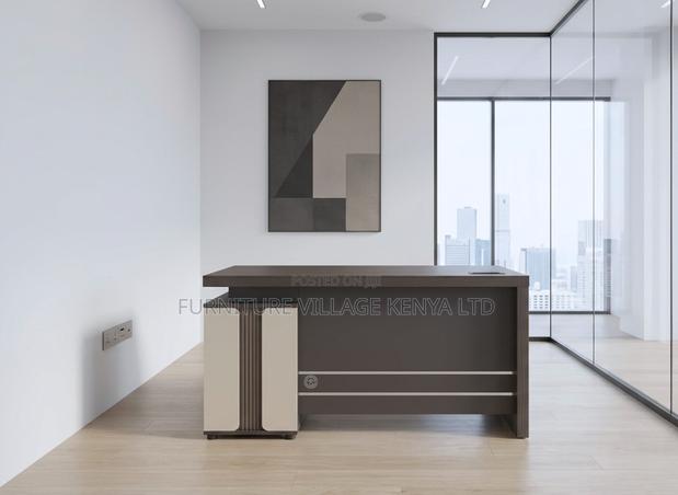 140cm Advanced Gray Office Desk - thumbnail 4