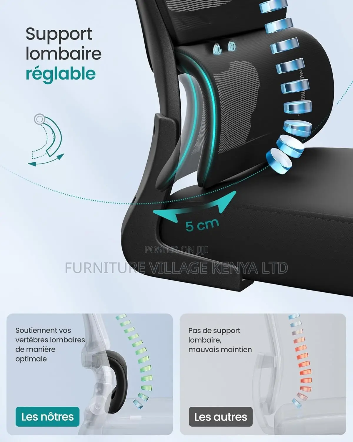 Office Seat With Flipping Arms