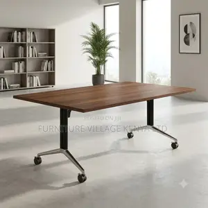 Folding Brown Conference Table