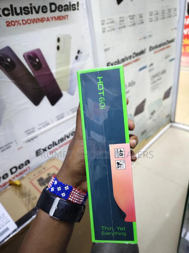 New Infinix Hot 60i 128 GB Gray - thumbnail 3