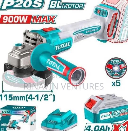 Total Tagli261521 Cordless Angle Grinder 900w