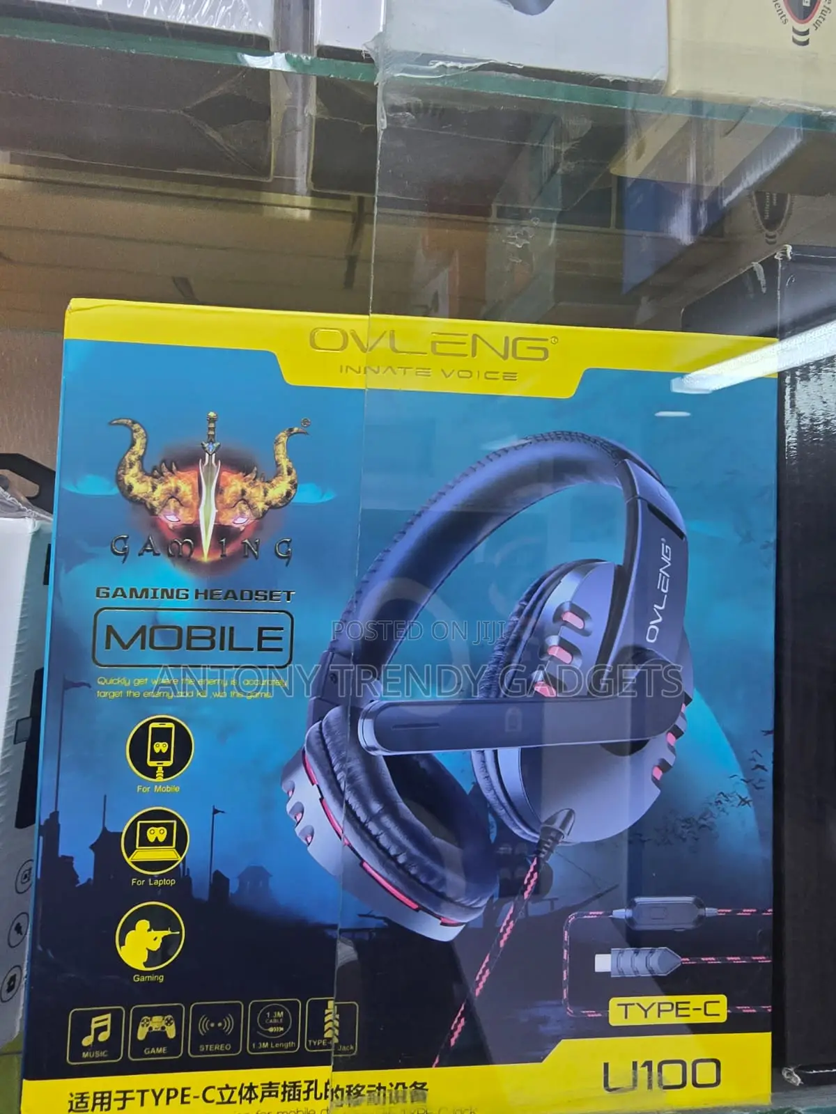 Ovleng U100 Type-C in-Ear Gaming Headset With Noise Mic