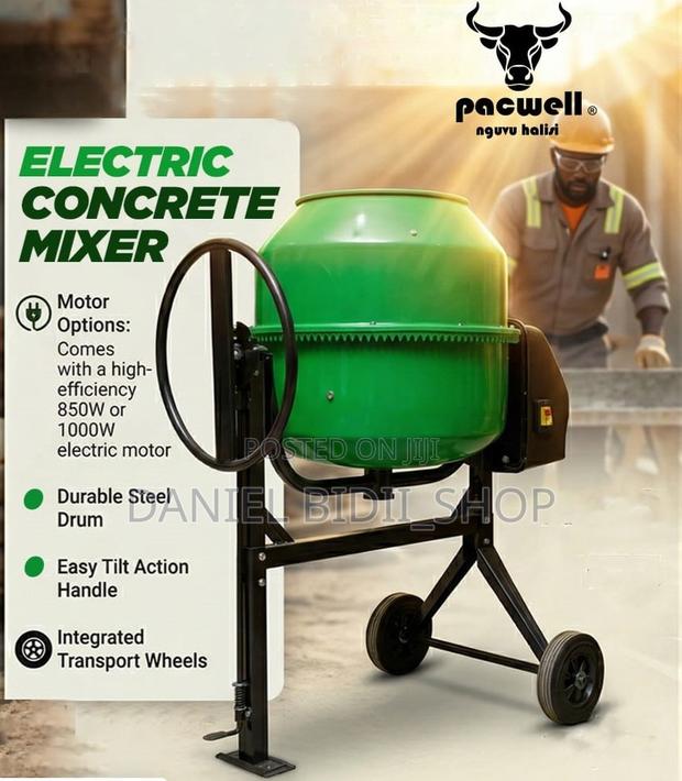 Pacwell Electric Concrete Mixer 200ltrs