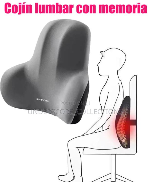 2ps Set Car Headrest and Backrest Lumbar Support - thumbnail 2