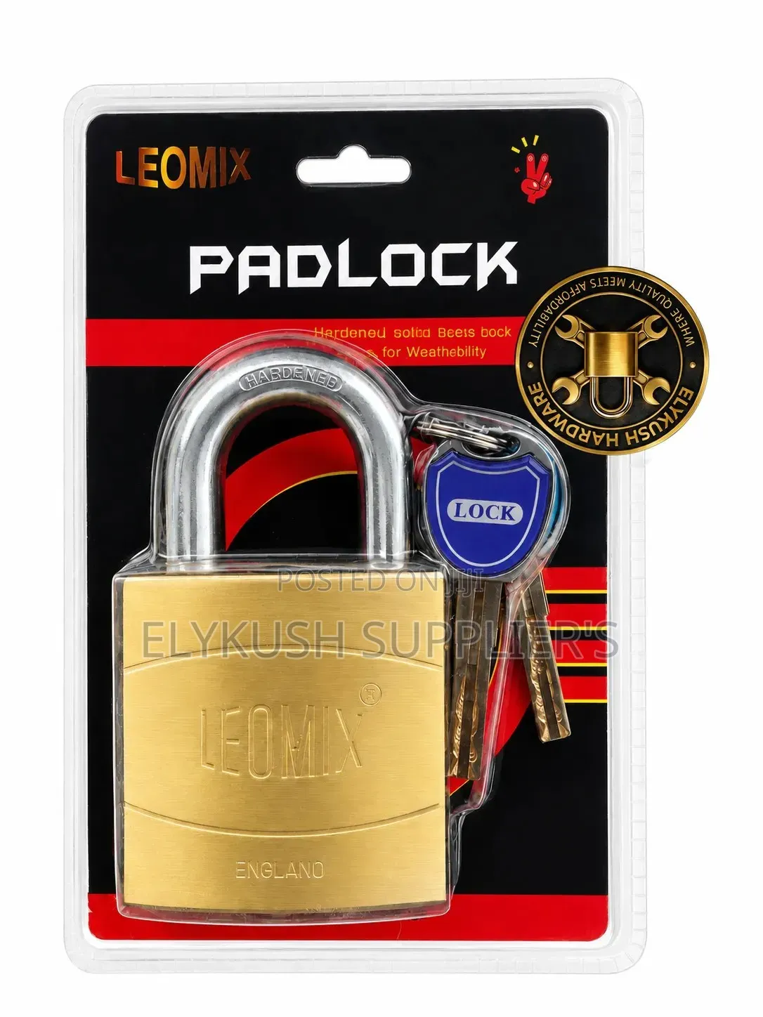 Leomix Heavy Duty Brass Padlock
