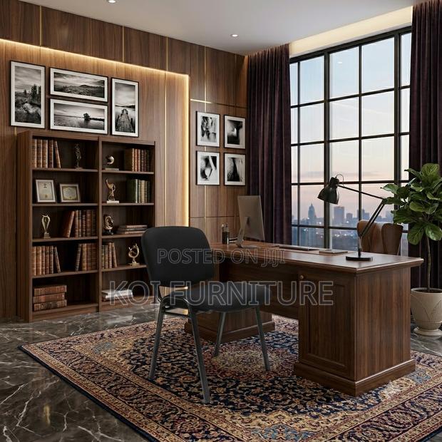 Office Chairs; Fabric Mid Back Office Visitors Black Chairs