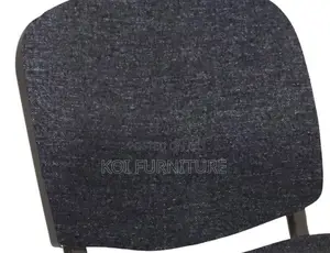 Office Chairs; Fabric Mid Back Office Visitors Black Chairs