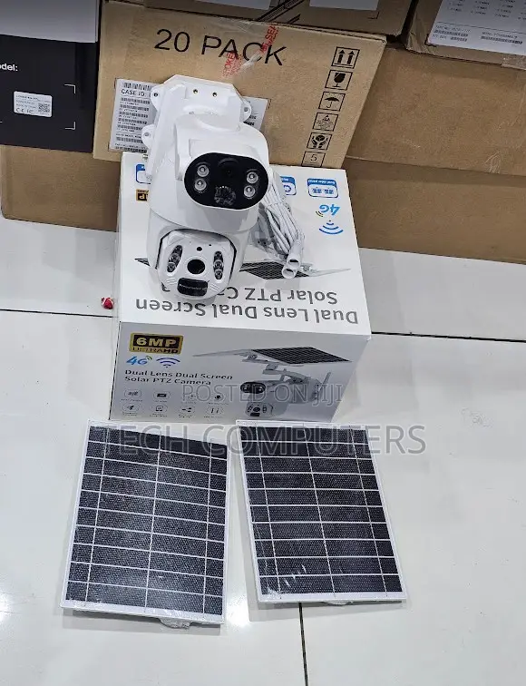 Intelligent Dual Lens Solar Camera Outdoor PTZ 4g Security Solution