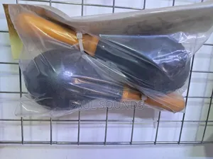 Pair Of Black Wooden-handle Maracas