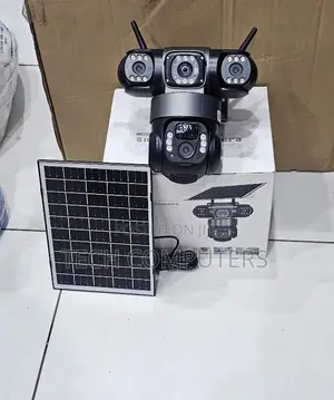 Triple Lens Solar PTZ Security Camera 4g Outdoor Surveillance System