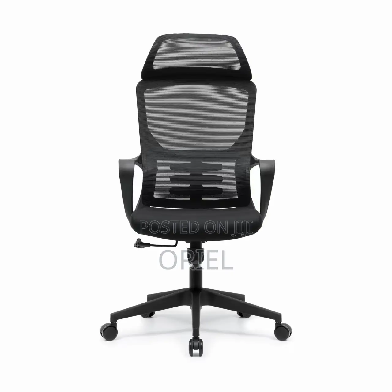 Office Chair : Black Mesh Office High-Back Chair