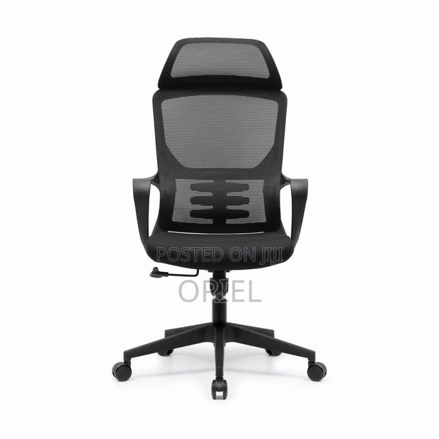 Office Chair : Black Mesh Office High-Back Chair - thumbnail 7