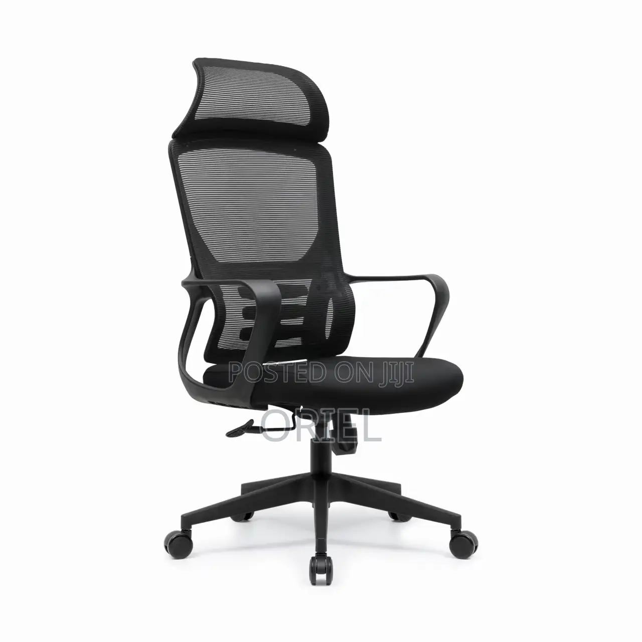 Office Chair : Black Mesh Office High-Back Chair