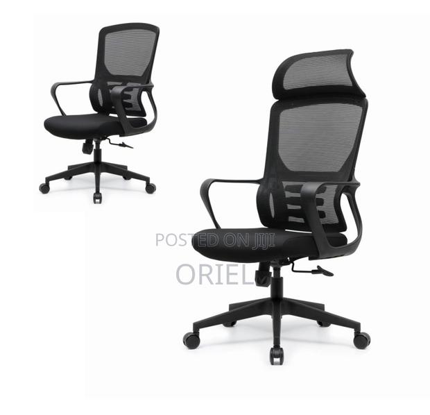 Office Chair : Black Mesh Office High-Back Chair - thumbnail 11