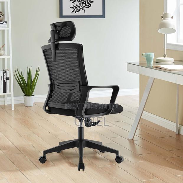 Office Chair : Black Mesh Office High-Back Chair - thumbnail 12
