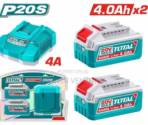 Total Tfbcpk2013 Lithium-Ion Battery and Charger Kit 4.0ahx2