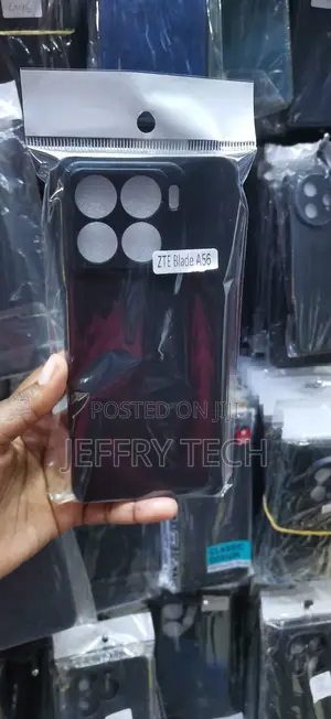 Zte Blade A56 Frosted Black Surface Case-Black