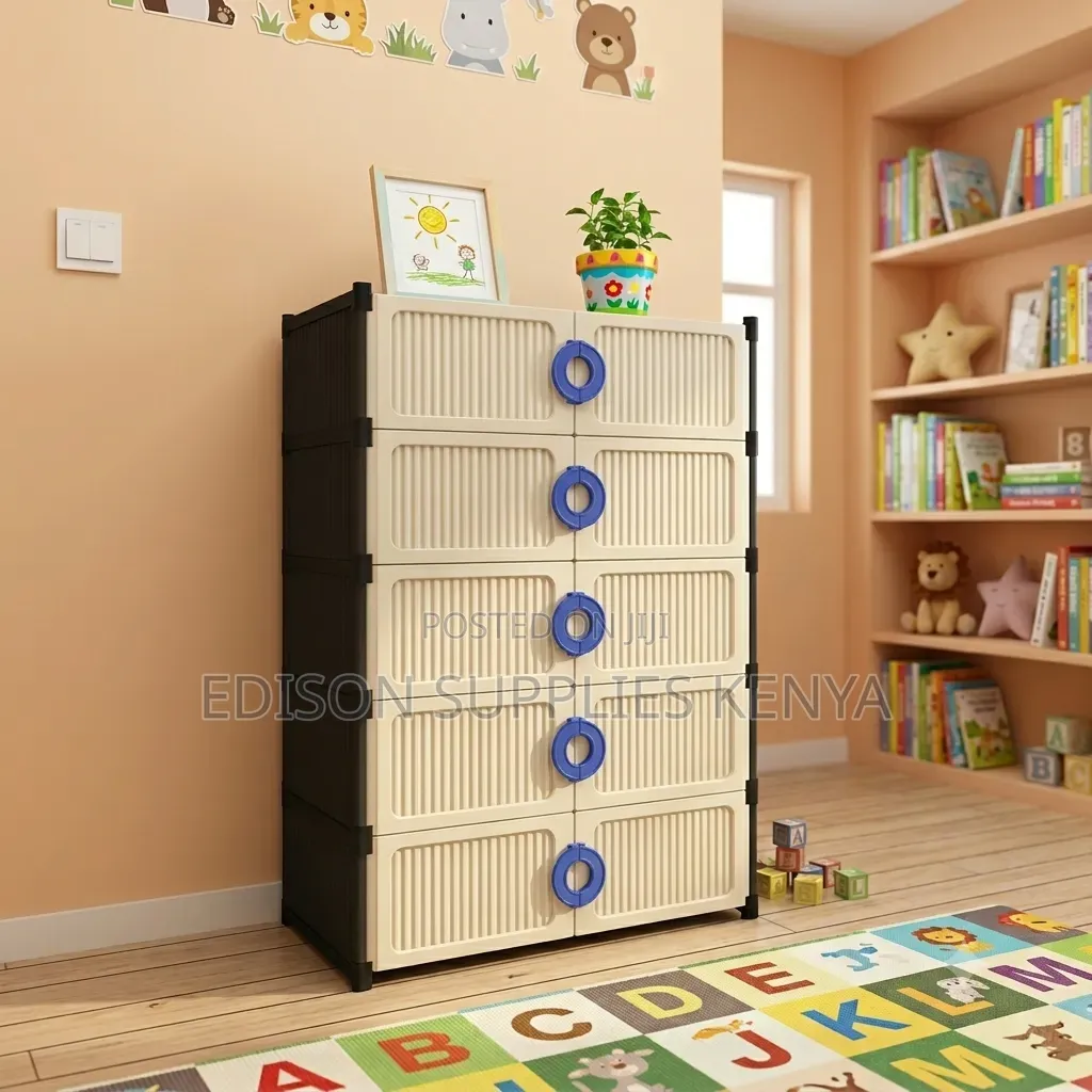 Portable Wardrobe Plastic Storage Drawer Cabinet