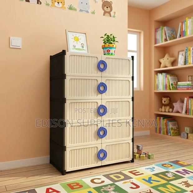 Portable Wardrobe Plastic Storage Drawer Cabinet
