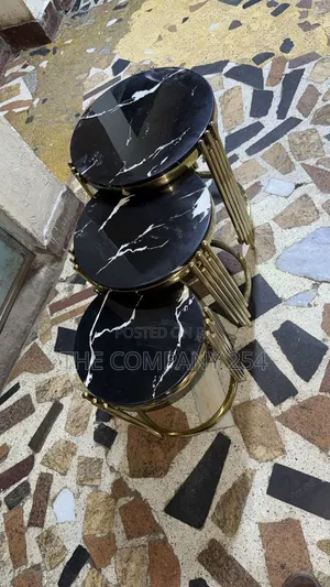 Pure Marble 3 in 1 Pieces Coffee Table for Home and Hotel Use