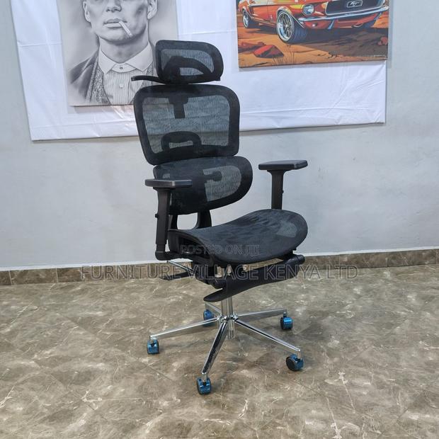 Office Mesh Seat With Footrest